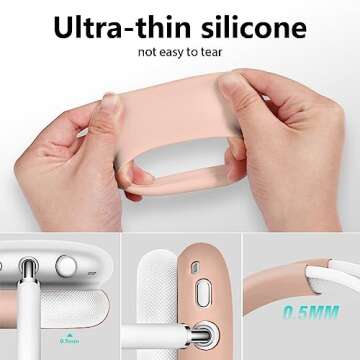 FILOTO Silicone Case for AirPods Max Protective Milk Tea Cover