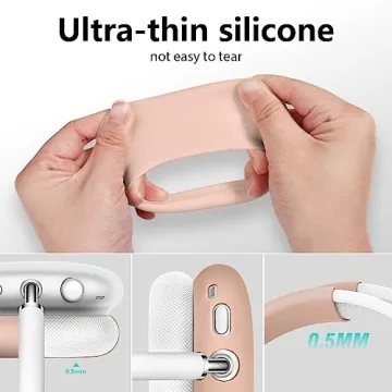 FILOTO Silicone Case for AirPods Max Protective Milk Tea Cover