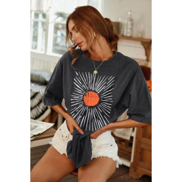 Buy Oversized Sunshine Shirt Women Vintage Boho Tee