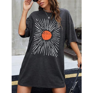 Buy Oversized Sunshine Shirt Women Vintage Boho Tee