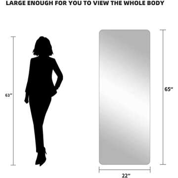 LAIYA LED Full Length Mirror 65" x 22" - Stylish & Smart