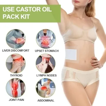 STFOCE Convenient Castor Oil Pack Wraps Pack of 10