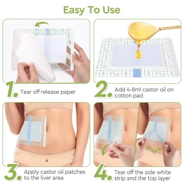 STFOCE Convenient Castor Oil Pack Wraps Pack of 10