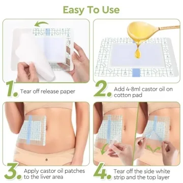 STFOCE Convenient Castor Oil Pack Wraps Pack of 10