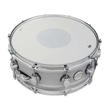 DW Design Series Aluminum Snare Drum - 5.5x14, Matte Aluminum