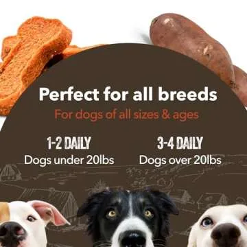 Gaines Family Farmstead Sweet Potato Dog Bones, All-Natural, Grain Free Dog Treats for All Ages & Breeds, Great for Training and Rewards, Made in USA, 8 oz Pouch