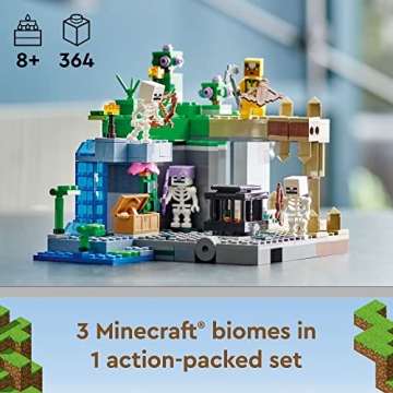 LEGO Minecraft Skeleton Dungeon Building Set for Ages 8+