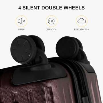 LEVEL8 Grace 20 Inch Expandable Carry-On for Travel