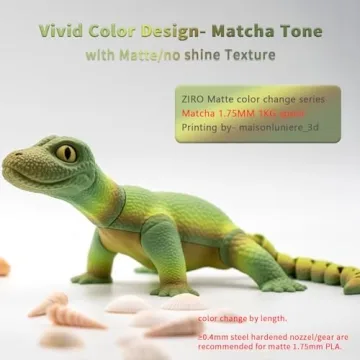 ZIRO Multi-Color Matte PLA Filament for 3D Printing