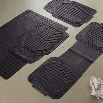 Durable Waterproof 4-Piece Floor Mats Set for Cars