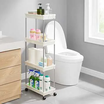 Lifewit Slim Storage Cart for Narrow Spaces - 4 Tier