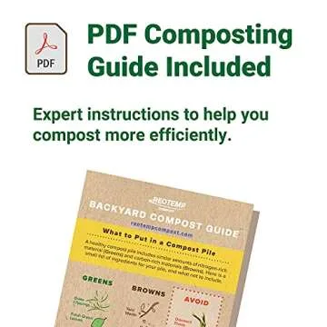 Reotemp K83B1 Soil & Compost Thermometer with Composting Guide