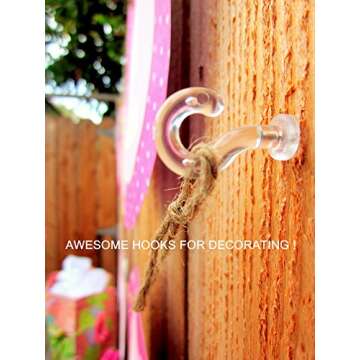 Pinhooks Push Pin Wall Hook - Klear Kindness (Transparent) - 40-Count