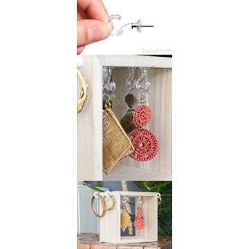 Pinhooks Push Pin Wall Hook - Klear Kindness (Transparent) - 40-Count