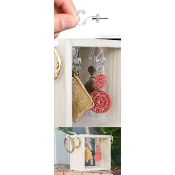 Pinhooks Push Pin Wall Hook - Klear Kindness (Transparent) - 40-Count