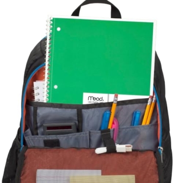 Mead Spiral Notebook 6 Pack: Wide Ruled, Colorful & Durable