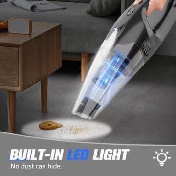 BSRCO 3-in-1 Handheld Vacuum - Lightweight & Rechargeable