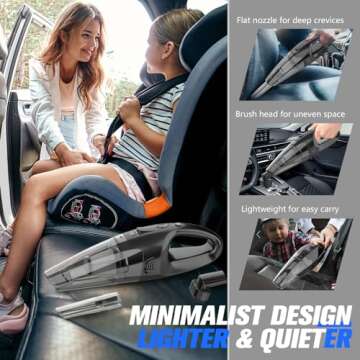 BSRCO 3-in-1 Handheld Vacuum - Lightweight & Rechargeable