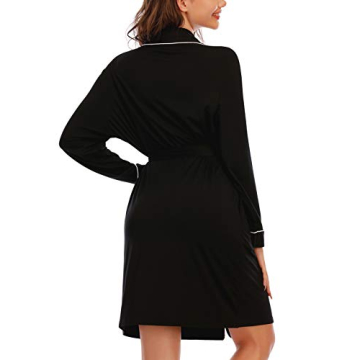 Soft Lightweight Cotton Robe for Women with Long Sleeves