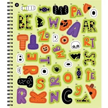 Brain Games Halloween Sticker by Number Fun Book
