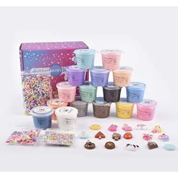 Mini Butter Slime Kit - 16 Colorful Slime Fun for All Ages