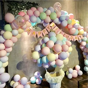 BEISHIDA 100 Pack 10 Inch Pastel Balloons for Celebrations