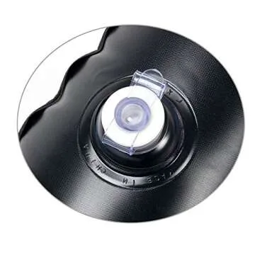 NovelBee Back Flocking Surface Car Travel Inflatable Mattress Air Bed Camping with 2 Air Pillows,Inflatable Pump and Handbag (Black)