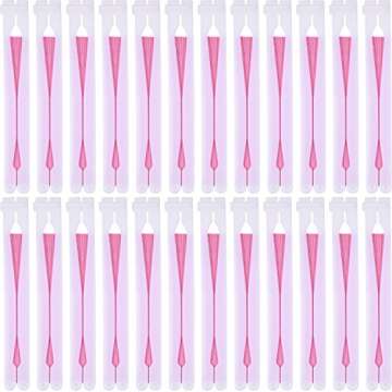 Pangda 24 Pieces Round Folding Handheld Paper Fans Assortment for Party Wedding Favor Birthday Supplies (Pink)