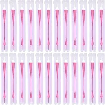 Pangda 24 Pink Folding Fans for Weddings & Parties