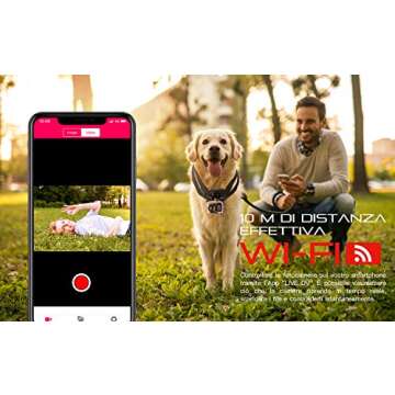 COOAU 4K 20MP WiFi Action Camera External Microphone Remote Control Underwater 40M Waterproof Sport Camera Time Lapse with 2X1200mAh Batteries and 20 Accessories