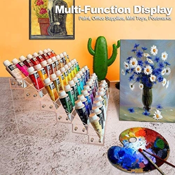 Kingtaily Nail Polish Organizer - 72 Bottles, 6 Layers - Acrylic Display Rack