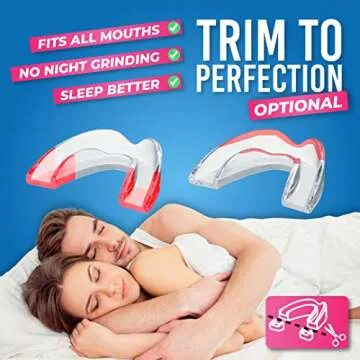 HONEYBULL Mouth Guard for Grinding Teeth [6 Pack - Thin] 1 Size for Light Grinding | Comfortable Custom Mouth Guard for Clenching Teeth at Night, Bruxism, Whitening Tray & Guard