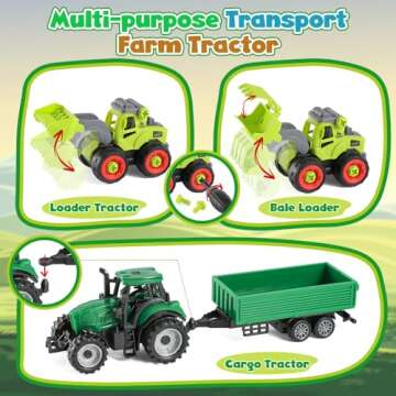 FRUSE Play Sand Farm Toys for Toddlers - Sensory Fun