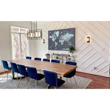 World Travel Map Push Pin on Canvas - Detailed World Map Pin Board - Travel Destinations Map World Map Wall Art (53 x 40) by Pin Adventure map