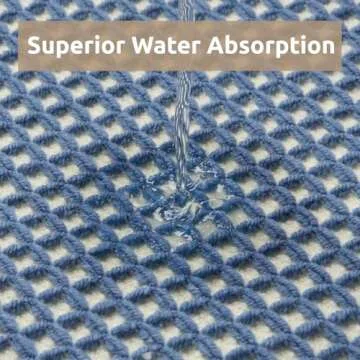 Premium Waffle Bath Mat: Super Absorbent & Non-Slip