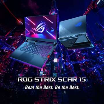 ASUS ROG Strix Scar 15 Gaming Laptop, 15.6" 300Hz IPS Type FHD Display, NVIDIA GeForce RTX 3080, AMD...