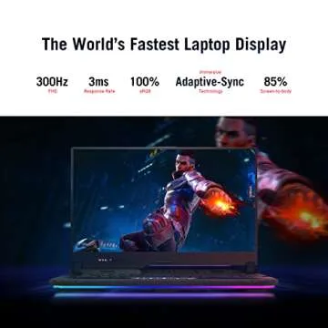 ASUS ROG Strix Scar 15 Gaming Laptop, 15.6" 300Hz IPS Type FHD Display, NVIDIA GeForce RTX 3080, AMD Ryzen 9 5900HX, 16GB DDR4, 1TB SSD, Opti-Mechanical Per-Key RGB Keyboard, Windows 11, G533QS-DS94