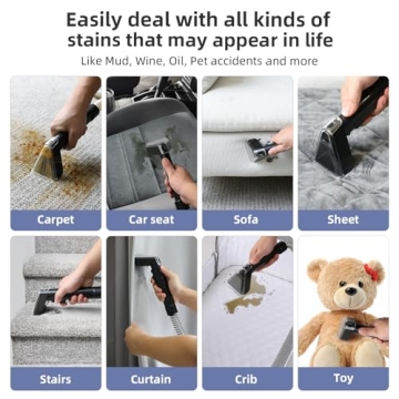 Slevoo Carpet Cleaner - 12Kpa Suction, Portable, Versatile