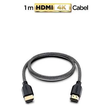 PowerBear 4K HDMI Cable 3 ft | High Speed Hdmi Cables, Braided Nylon & Gold Connectors, 4K @ 60Hz, U...