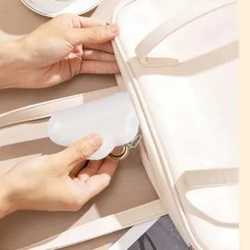 Mini Lint Roller Travel Size, Reusable Lint Roller for Travel, Pet Hair Remover Portable Lint Roller for Clothes with 150 Sheets Refillable (White)