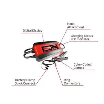 Schumacher Electric 3-in-1 Battery Charger, Maintainer, and Auto Desulfator, SP1297 Fully Automatic - 3 Amp, 12 Volt - for Cars, Motorcycles, Lawn Tractors, Power Sports, Marine Batteries