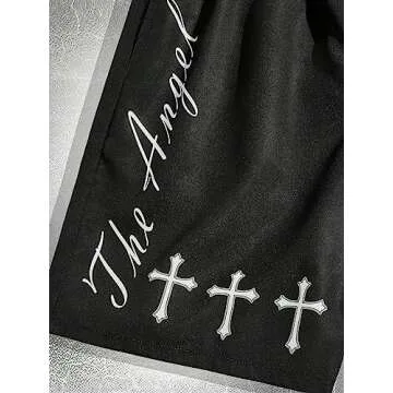 SHENHE Men's Casual Graphic Print Shorts for Stylish Comfort