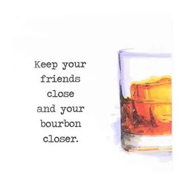 30 Pk, "Keep Your Bourbon Close" 3-Ply Paper Party Cocktail Napkins for Bourbon Whiskey Drinkers or ...