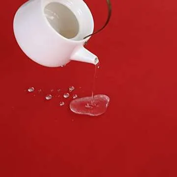 FOLINS&HOME Red Square Tablecloth 54 x 54 Wrinkle Free Waterproof Polyester Table Cloths, Spillproof Heavy Duty and Washable Table Cover for Party, Banquet, Indoor and Outdoor-Rectangle/Oblong