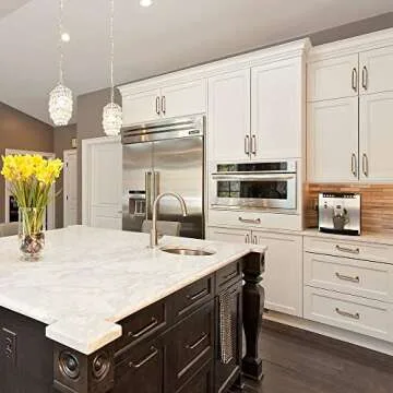 Goo-Ki 6 Pack Antique Brass Swirl Cabinet Bar Handles 5-Inch(128mm) Center to Center Home Improvement Hardware for Kitchen Rustic Drawer Pulls Mid-Century Modern Dresser Pulls