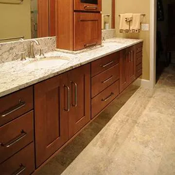 Goo-Ki 6 Pack Antique Brass Swirl Cabinet Bar Handles 5-Inch(128mm) Center to Center Home Improvement Hardware for Kitchen Rustic Drawer Pulls Mid-Century Modern Dresser Pulls