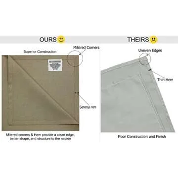 COTTON CRAFT Multicolor Cloth Napkins - Set of 12 Pure Cotton Everyday Lunch Dinner Napkin - Spring Summer Fall Holiday Birthday Party Gift - Soft Washable Absorbent Reusable Napkin - 17 x17