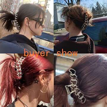 VOTACOS Y2k Metal Hair Claw Clips - Elegant & Secure