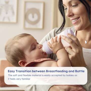 MAM Bottle Nipples Slow Flow Nipple Level 1, for Newborns and Older, SkinSoft Silicone Nipples for Baby Bottles, Fits All MAM Bottles, 2 Pack