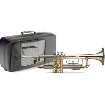 Levante LV-TR6305 Bb Professional Trumpet - Elegant Lacquered Body, Gold Brass Bell